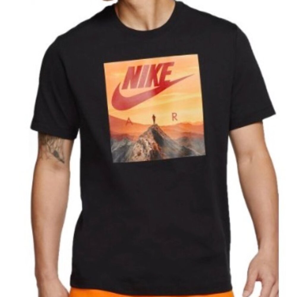 Nike Mountain Graphic Black T-shirt Mens XL